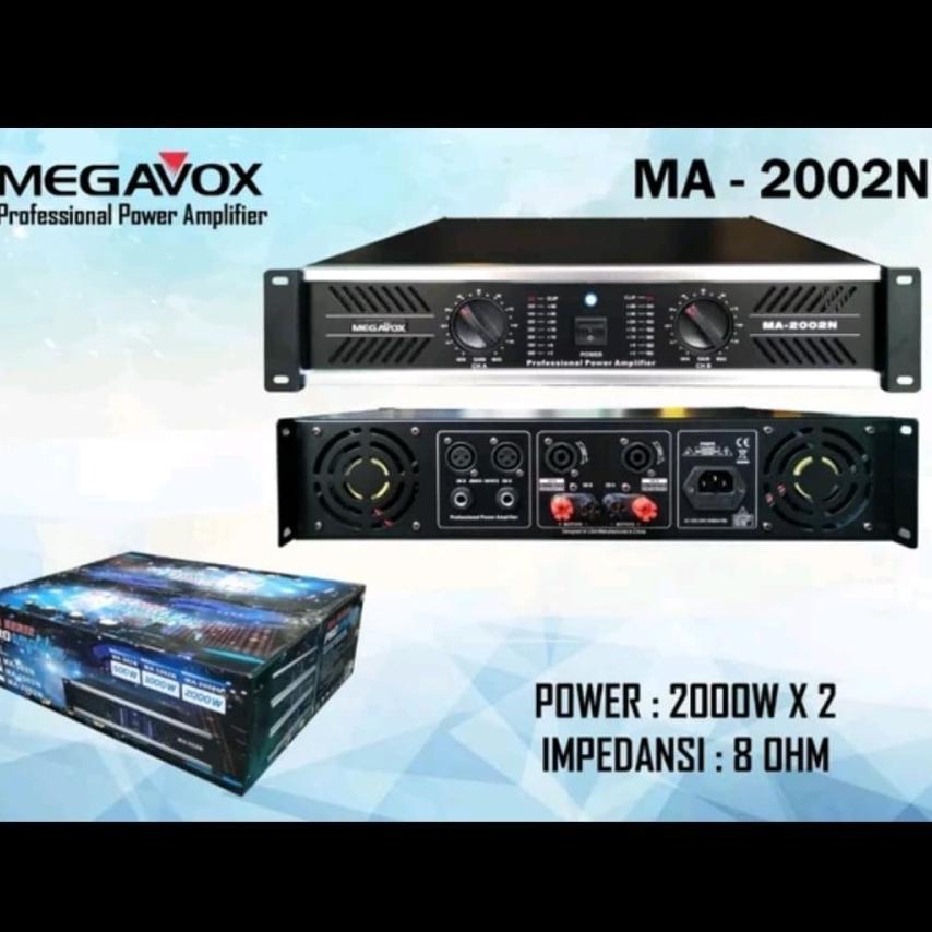 Power Amplifier Megavox Ma2002N / Ma 2002N Original 2 X 2000 Watt Ma 2002 N