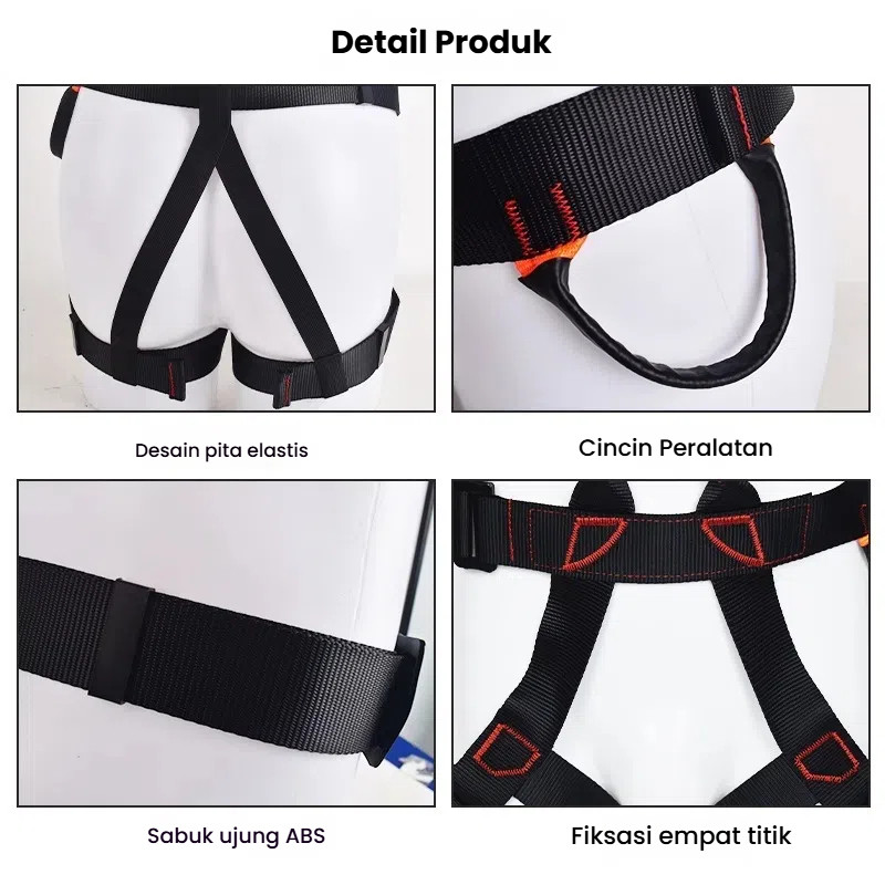 Sit Harnes Climbing Camna Safety Belt Body Panjat Tebing Harness Sabuk Pengaman Tower