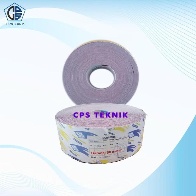 Amplas Bangunan Taiyo Grit #100 Amplas 1 Roll Amplas Meteran