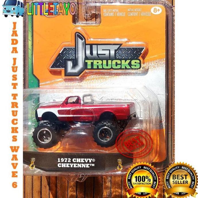 JADA JUST TRUCKS 1972 CHEVY CHEYENNE MERAH - BIGFOOT FORD TRUCK PICKUP New