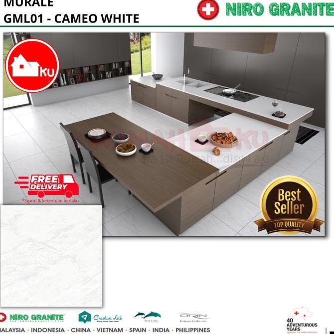 LANTAI GRANIT NIRO GRANITE Murale Cameo White (GML01) Matt uk.60x120