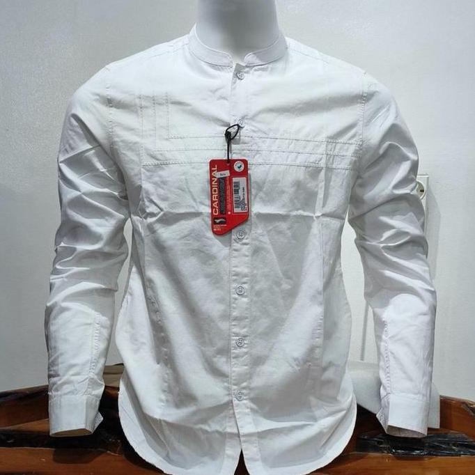 [TERBARU] KOKO KEMKO CARDINAL SLIMFIT ORINAL PREMIUM QUALITY || KEMEJA KOKO PUTIH LENGAN PANJANG CAR