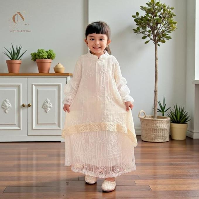 Isabella Gamis Bini Orang Long Dress Malay Anak Perempuan 2026 Free Belt Bahan Fairy Crepe Fancy Emb