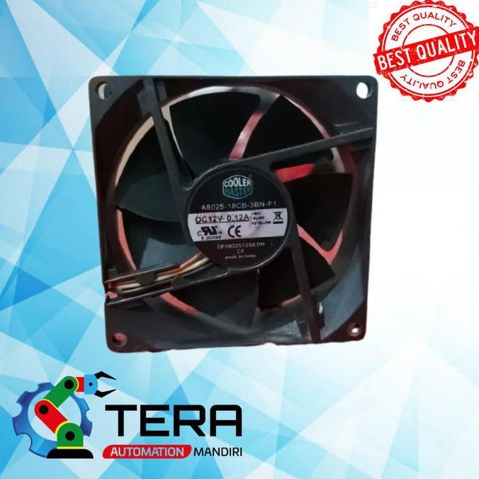 Cooler Master 8Cm Modea8025-18Cb-3Bn-F1, 12V 0.12A, 80X15Mm (80X1.5Cm)