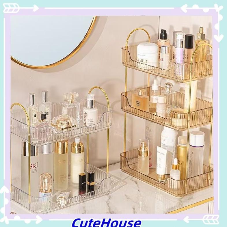 Cosmetic Rack Storage / Rak Kosmetik Tingkat Mewah / Tempat Penyimpanan Kosmetik Serbaguna / Rak Kos