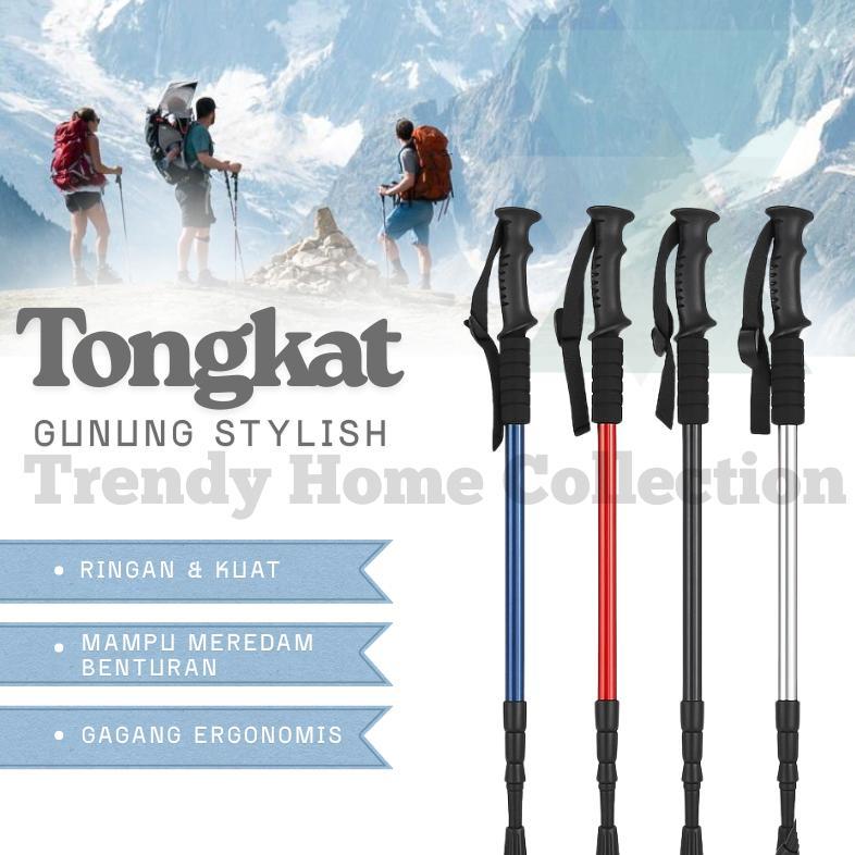 Tongkat Hiking Gunung Lurus/ Tongkat Hiking Trekking Pole