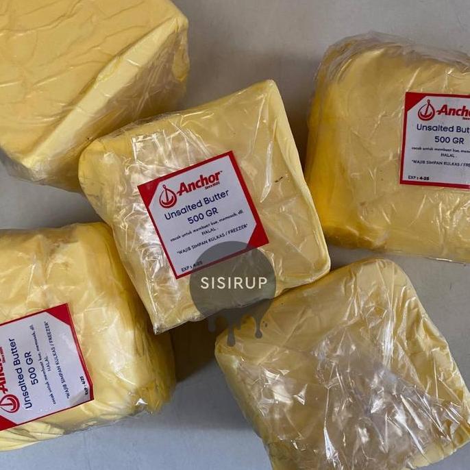 akbaralmah - Unsalted Butter Anchor 500 gram / Butter Anchor / Unsalted Butter