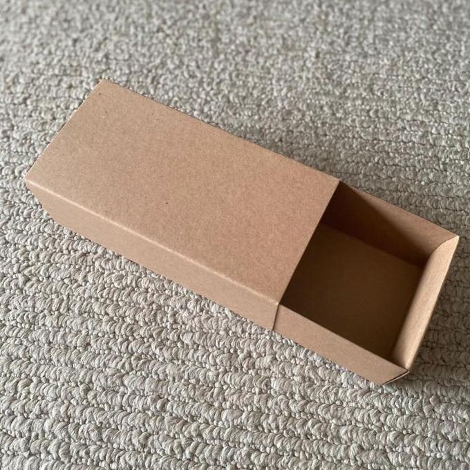 Akukamu- Kotak Kraft Slide Bs20107 ,Slide Box, Packaging, Box Kue, Kotak Kirim