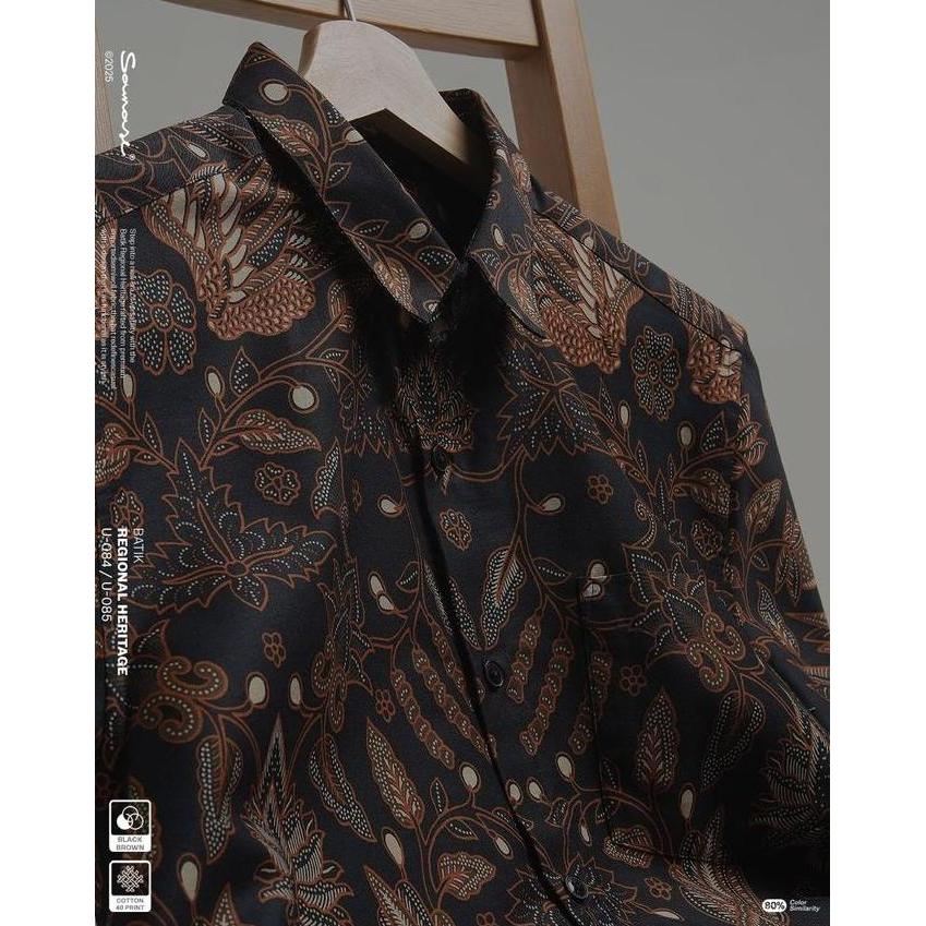 SAMASE Kemko U Batik Regional Kemeja Koko Pria Dewasa Lengan Pendek