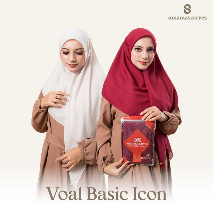 Foulard- Umama Scarves - Basic Voal Icon Logo Um 110 X 110Cm