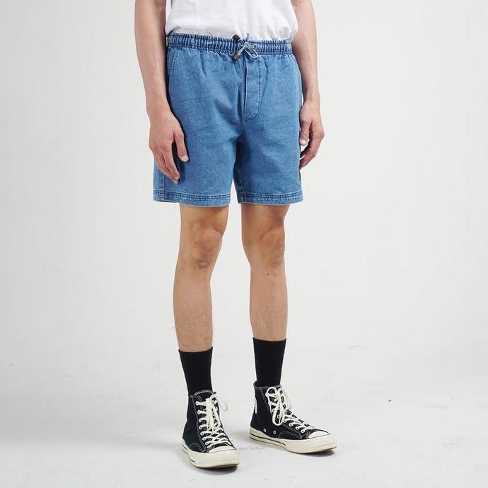Anata- Guten Inc - Celana Pendek Denim Serge Blue