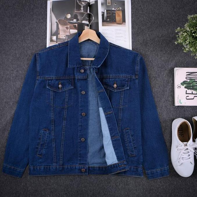 Anata- Cuci GudangJaket Jeans Polos Pria-Jeans Denim-Jeans Cowok-Jaket Jeans Gambar-Jaket Levi Distr