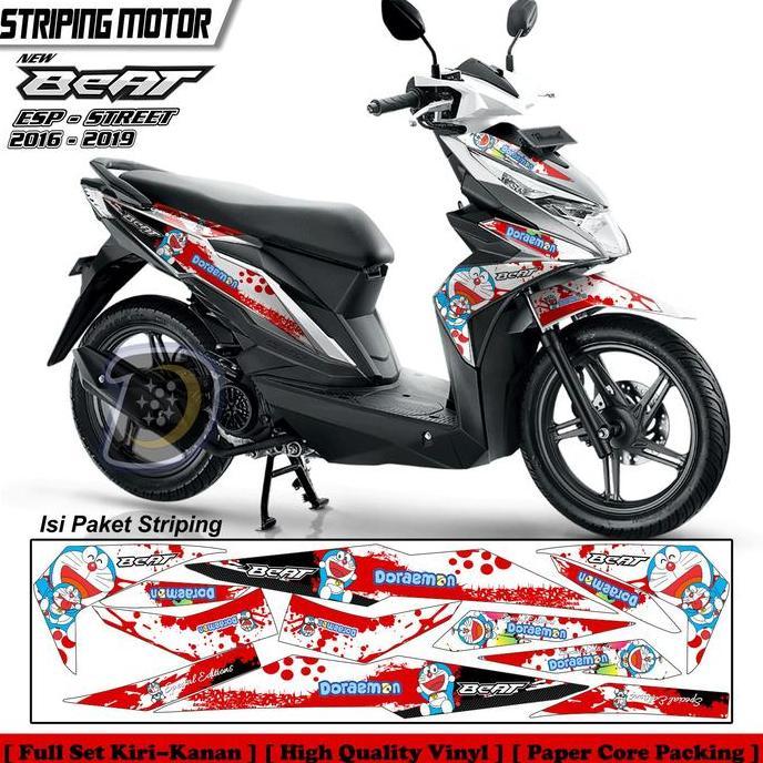 STIKER MOTOR BEAT ESP - STREET 2016 2019 STRIPING LIS BEAT ESP - STREET STIKER VARIASI BEAT ESP DORA