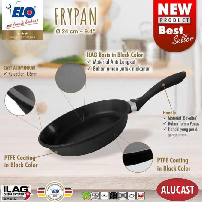 ELO GERMANY FRY PAN ALUCAST 24 CM WAJAN ANTI LENGKET