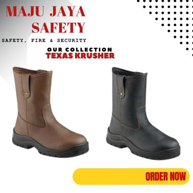 HARGA DISC - SEPATU TEXAS KRUSHER SAFETY SEPATU SAFETY KRUSHER ORIGINAL SEPATU KRUSHER TEXAS ORIGINA