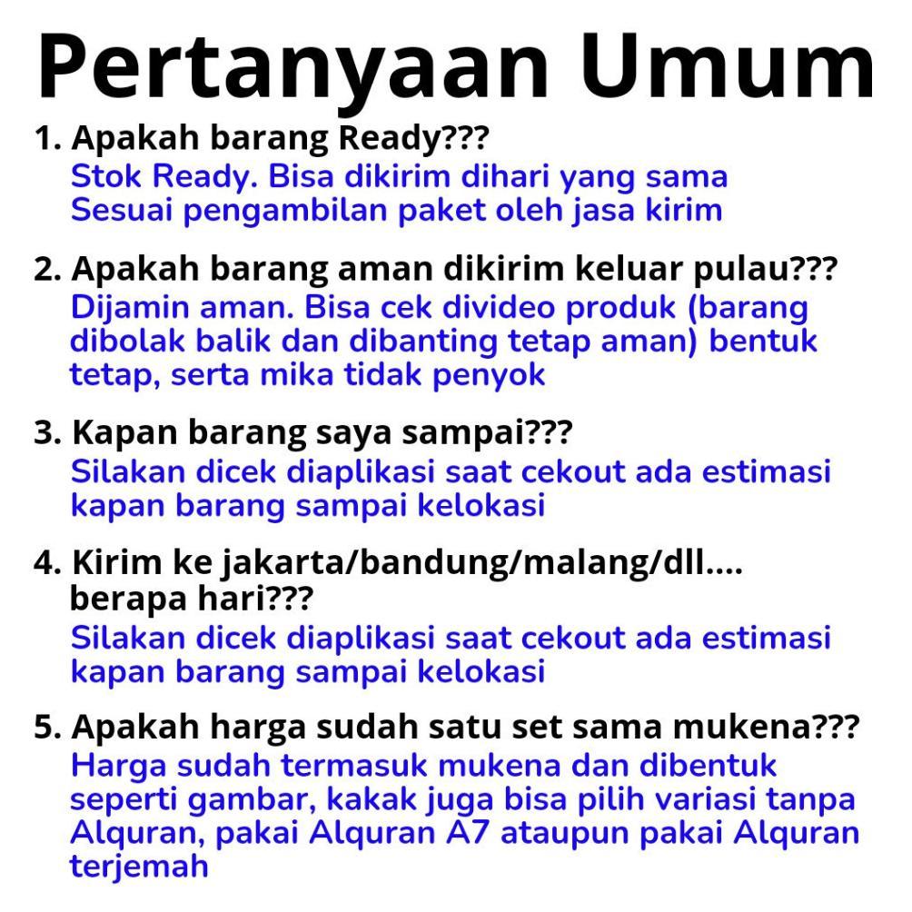 Diskon Mahar Mukena Pernikahan/ Seperangkat Alat Solat Untuk Seserahan Pernikahan/ Seserahan Alat Sh