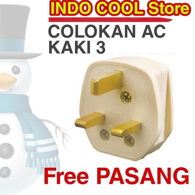 Colokan Ac Kaki 3 untuk Ac tanpa kabel