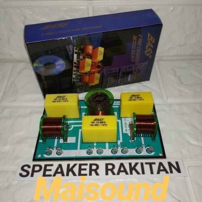 KIT CROSSOVER PASIF 3 WAY NETWORK BASS BA 309 SPEAKER RAKITAN BA309
