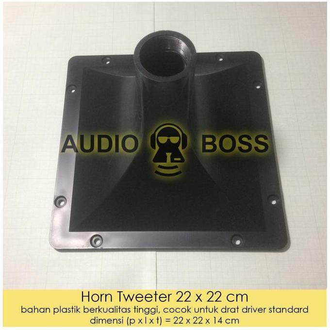 Horn Tweeter 22 X 22 CM Plastik Drat / Corong Tweeter 22x22