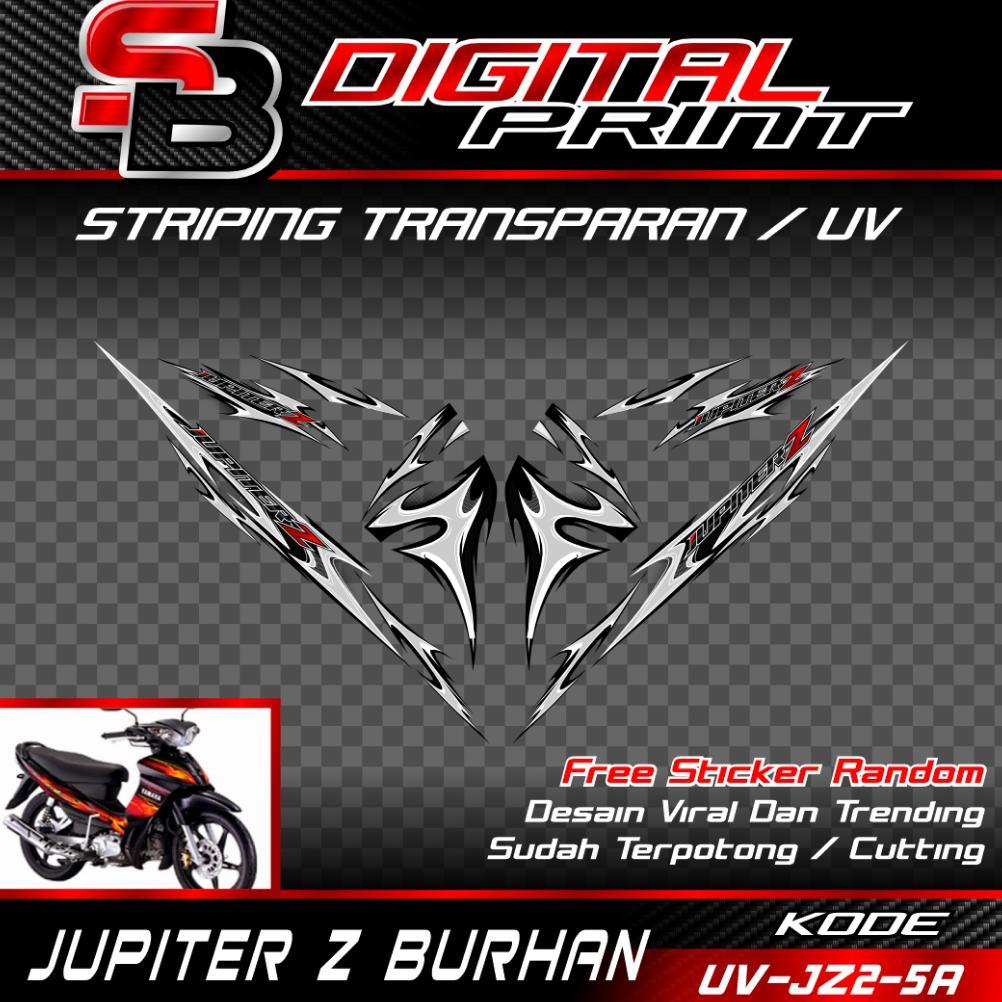 Striping Jupiter Z Rc 110I - Striping Transparan Jupiter Z Burhan Rc 110I Motif Simple Custom