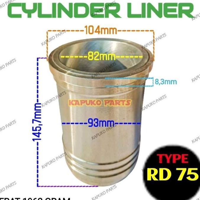 HARGA DISC - RD75 CYLINDER LINER BORING 82MM UNTUK MESIN DIESEL KUBOTA
