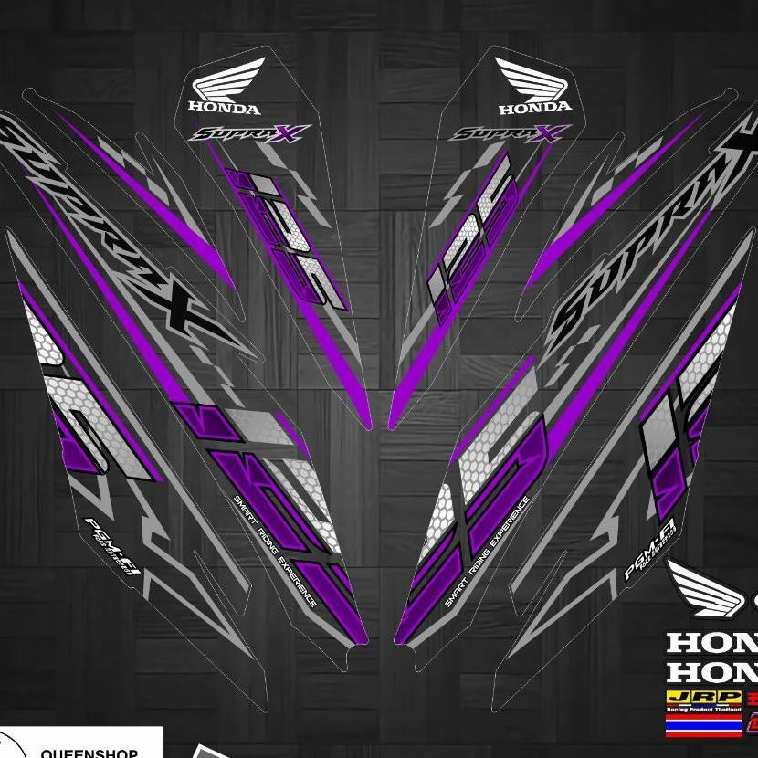 Striping Transparan Supra X 125 Fi Motif 012 / Supra X 125 Fi / Batman / Variasi-Striping Honda Supr