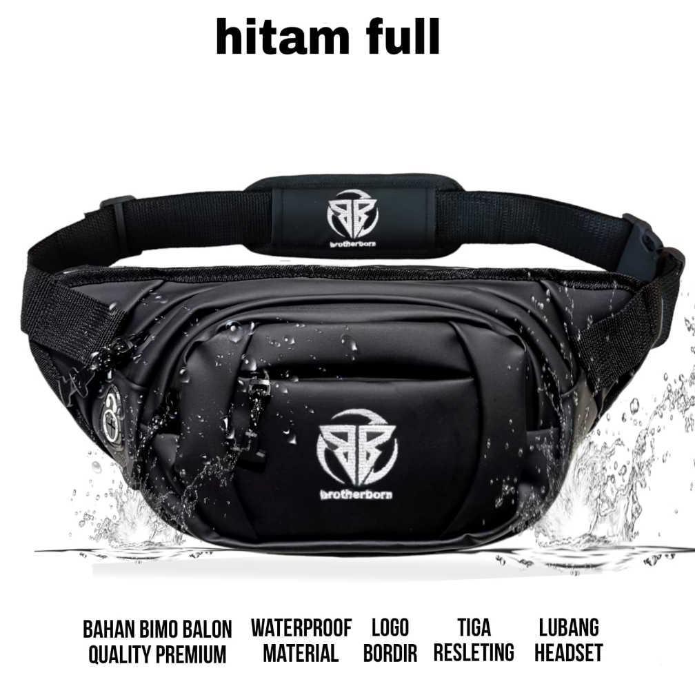 Tas Pinggang Pria Distro Gaul Bahan Cordura Nylon