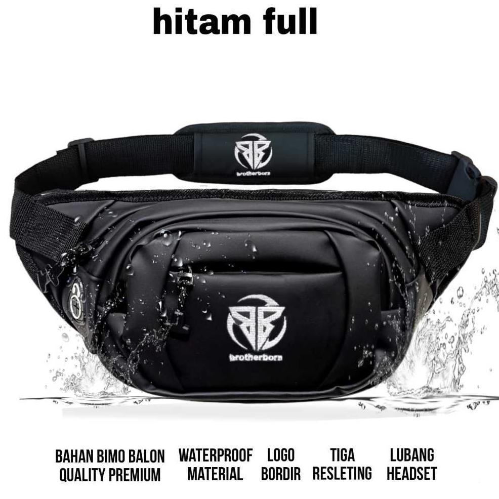 Tas Pinggang Pria Distro Gaul Bahan Cordura Nylon