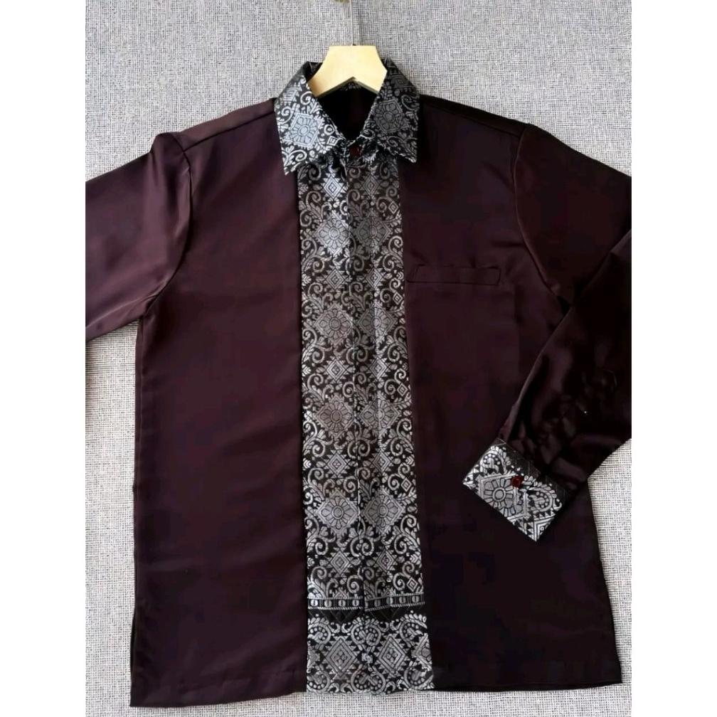 Best Seller Viona Batik - Kebaya Couple Termurah Kebaya Janggan Pasangan Couple Mahogany Wisuda Tuna