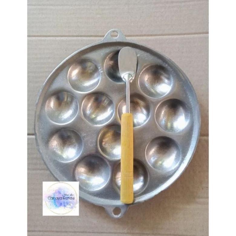 VELZASHOP CETAKAN TELUR CONGKEL TAKOYAKI CETAKAN LUBANG 12 / WAJAN CETAKAN CILOR MAKLOR / BAKLOR FRE
