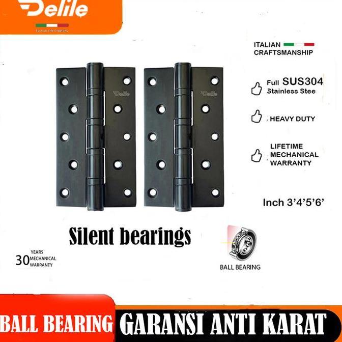 Engsel Pintu Jendela Rumah/ Engsel Stainless Steel/ Engsel Hitam/ Engsel lemari/ High Quality [terba