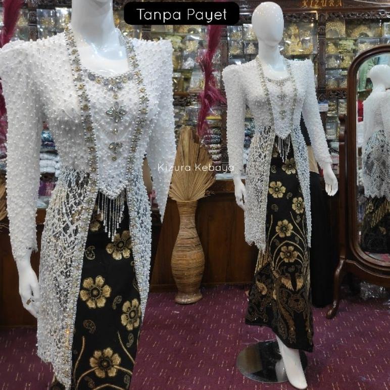 Free Ongkir Kebaya Akad Brokat / Santili / Lace Pengantin Tanpa Payet (Kebaya Saja)