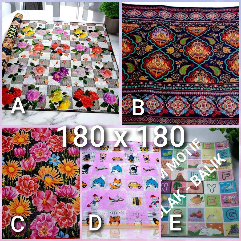 Karpet Lantai Foam Pe Motif Bolak Balik Jumbo  / Karpet Foam Tebal Bolak Balik Motif Beda