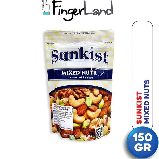 Sunkist Dry Roasted Lht Mixed Nuts 150 Gram Kacang Panggang
