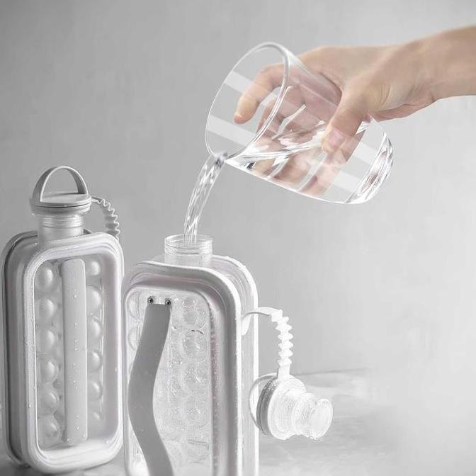 Botol Cetakan Es Batu Kotak Bulat Besar Kristal Ice Cube Maker Tray TP