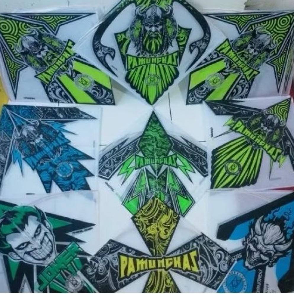 ARKATAMAMALL LAYANGAN KERTAS ISI 8 PCS POLOS SUKHOI HEMAT