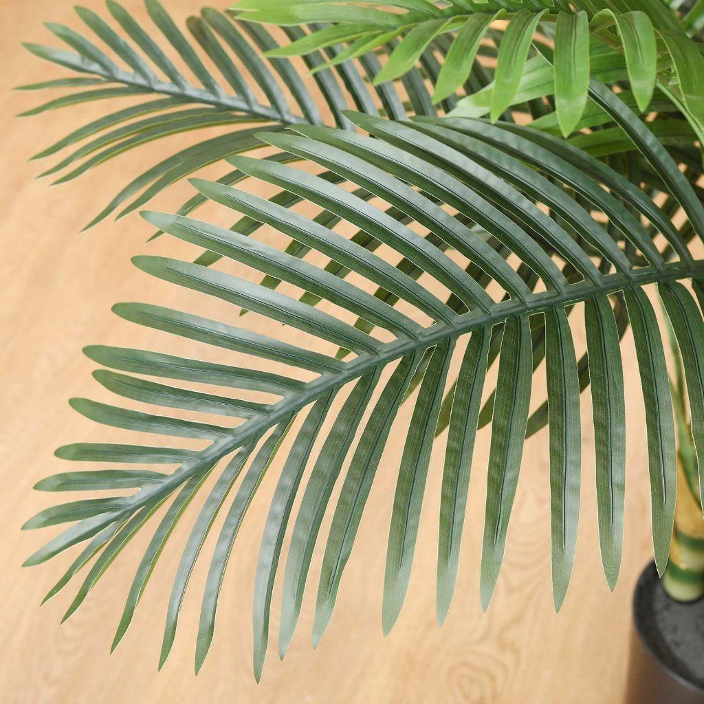 Daun Palem Plastik 130Cm Pot Daun Palem Palem Jumbo Daun Artificial Dan Palsu Daun Plastik Dekorasi 