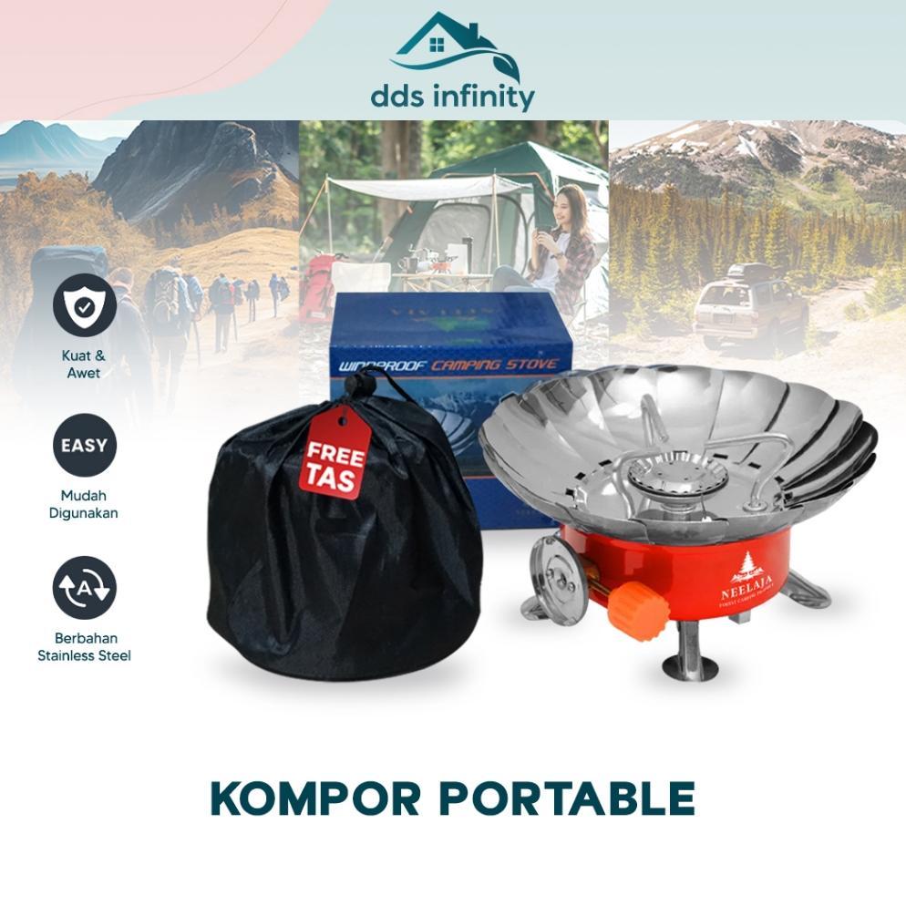 ESHALMALL KOMPOR CAMPING GAS KOTAK MINI PORTABLE STOVE GAS KOMPOR PORTABLE TERMURAH
