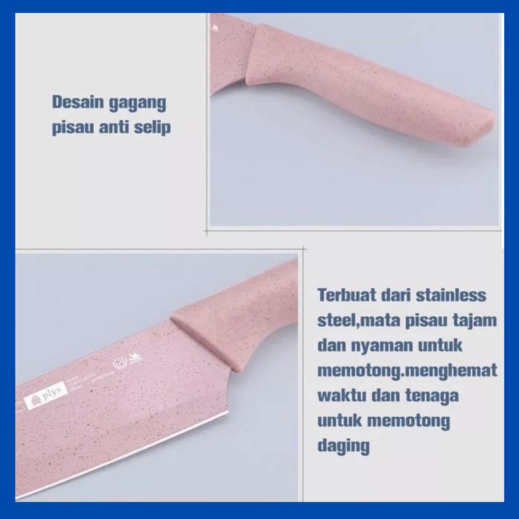 Pisau Set Jerami Warna Warni 6 In 1 Original Dus Magnet Pisau Jerami Evcriverh Pisau Dapur Tajam