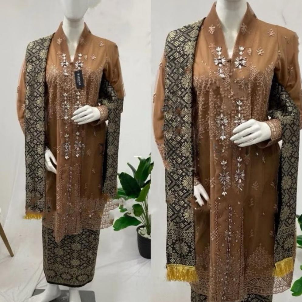 Diskon Set Kebaya Songket Selendang V Kartini Kebaya Ibu Besan Kebaya Kebaya Busui Kebaya Modern Keb