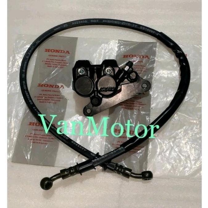 Kaliper Cakram Pala Babi Depan Karisma Supra X 125 Supra Fit New Lama Honda Asli Nissin Set Selang R
