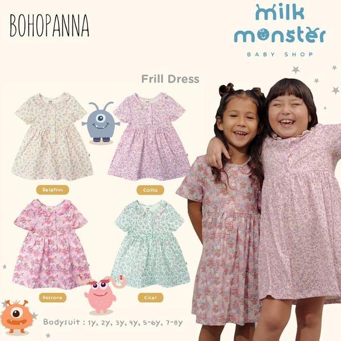 Bohopanna Frill Dress / Dress Anak Bohopanna