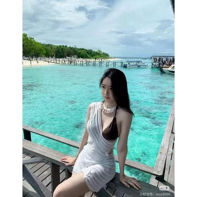 LIMITED EDITION GILI brown bikini set 2 pcs + mini outer knitted woman premium / korean swimwear / b