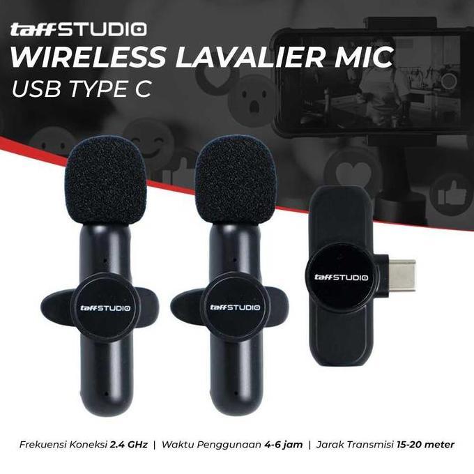 TERLARIS WIRELESS MICROPHONE  CLIP-ON MINI PORTABLE FOR SMARTPHONE