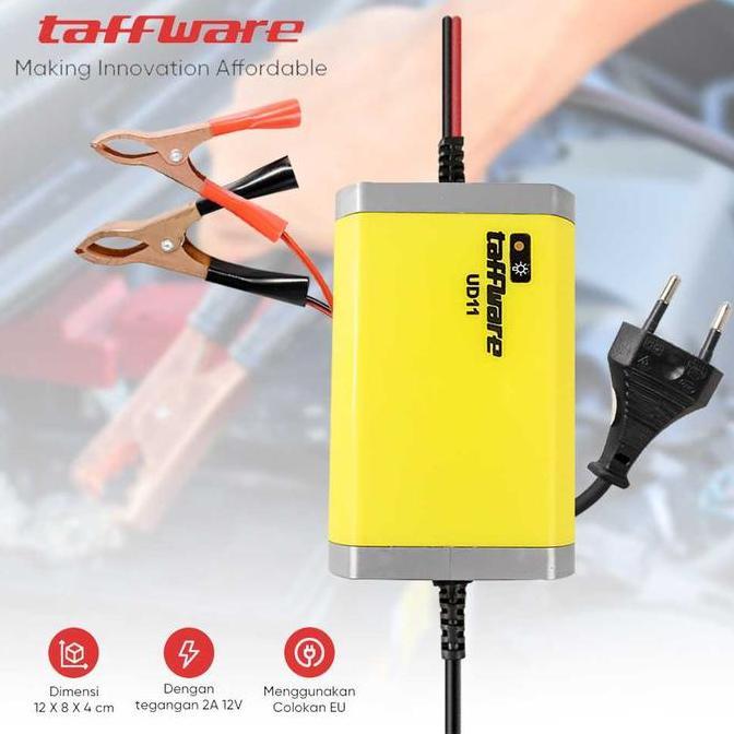 Murah Cas Aki Motor Dan Mobil 12V 2A / Cas Aki Kering Basah Charger Accu