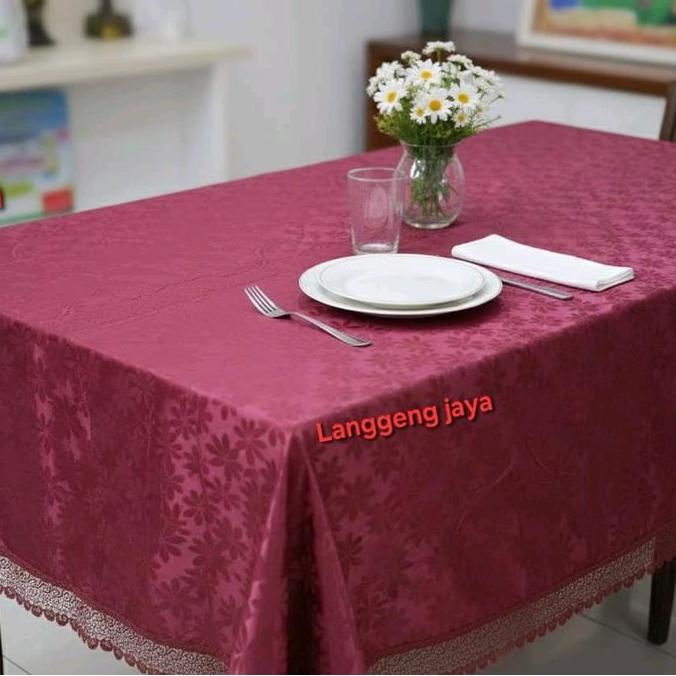 Taplak Meja Makan 6 Kursi