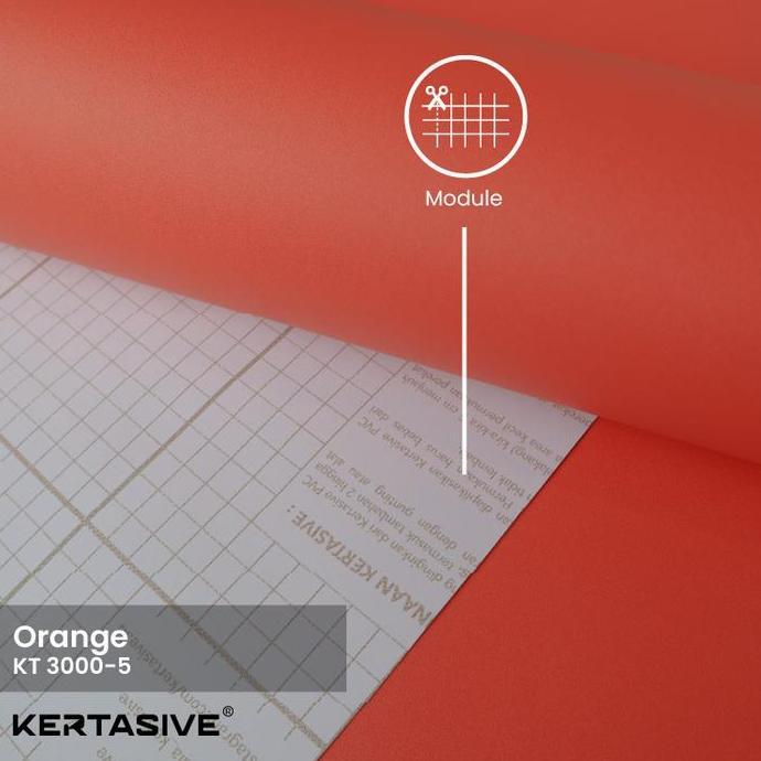 Orange Kertasive Pvc Interior Film - Roll (50 Meter)