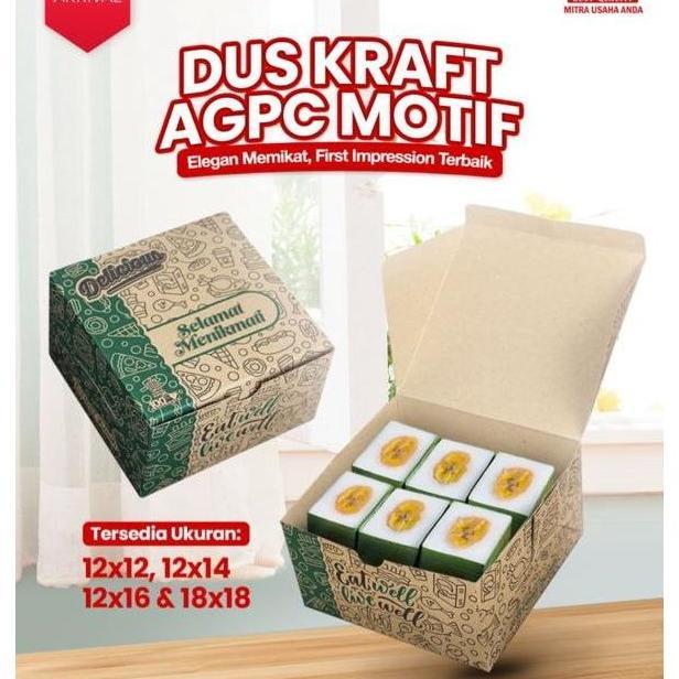 Box Kardus Snack Kue Isi 100 Pcs 12X12 12X14 12X16 Dus Kue Roti