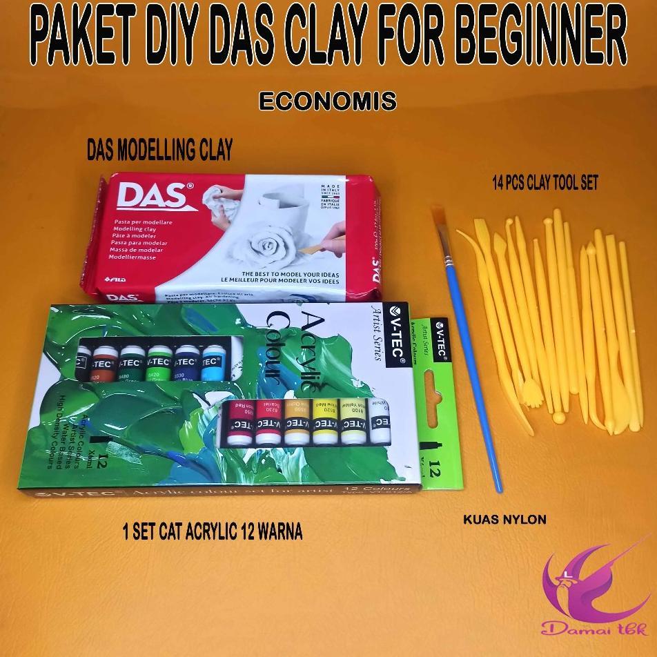 (Ec01) Diy Clay  Beginner Clay Kit / Paket Das Eco Diy Clay Anak