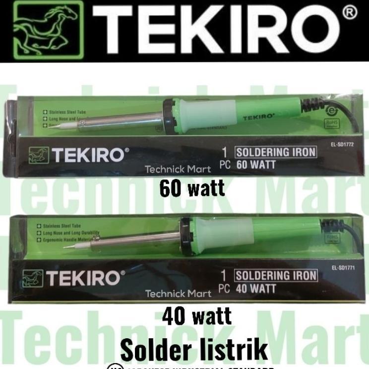 Tekiro Solder Listrik 40 Wat Dan 60 Watt 100 Watt 200 Watt